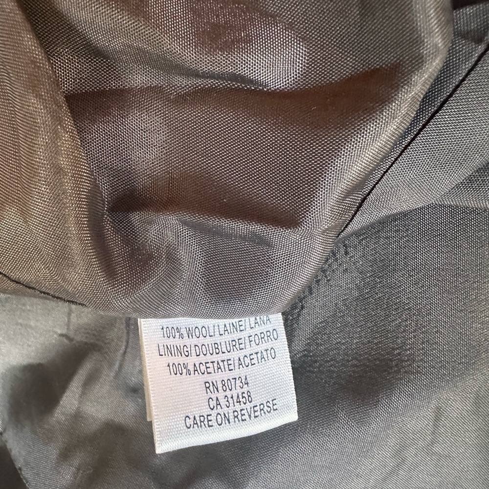 BCBG MAXAZRIA Plaid Wool Mahogany Elbow Patch Flap Pockets Blazer - Picture 7 of 10